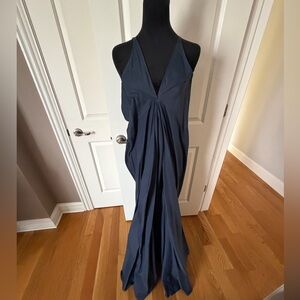 Rick Owens Deep Blue Backless Dress